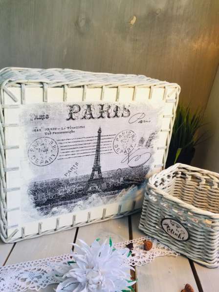 Набор плетёных интерьерных корзинок Париж в Королёве