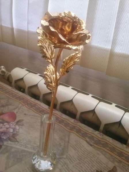 Gold rose handmade