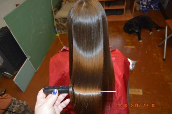 Кератиновое выпрямление волос в Москве фото 3