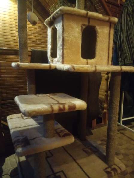 Домик-стойка для кошек с когтеточкой(7 уровней) в Краснодаре фото 5
