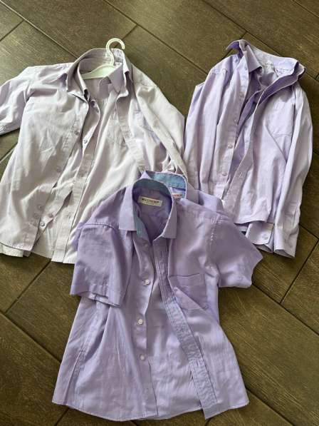 Рубашки фиолетовые