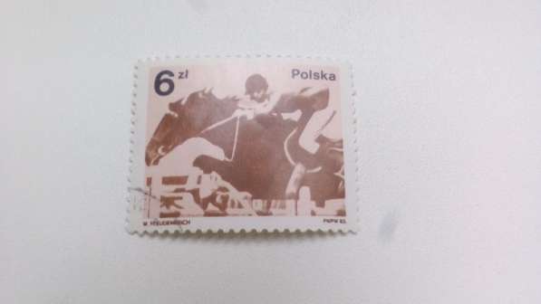 Марка 6 Злотых Польша 1983 год Конный спорт
