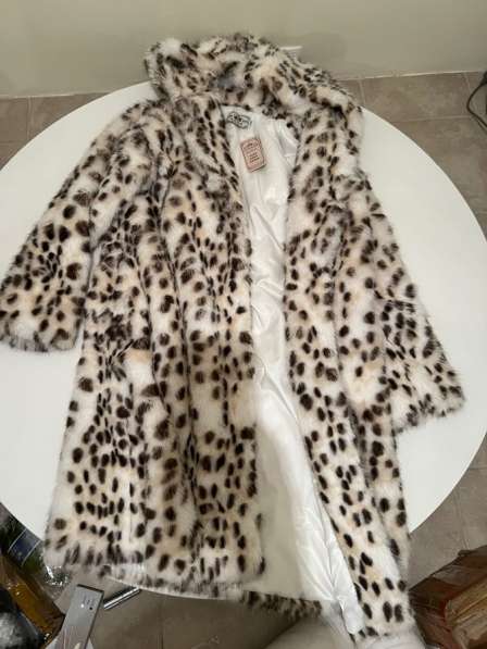 Шуба леопардовая с поясом в Москве фото 3
