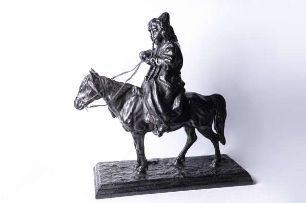 Статуэтка Киргиз с Трубкой На Лошади Касли 1880год