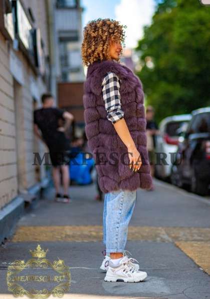 Песцовая жилетка в Москве фото 5