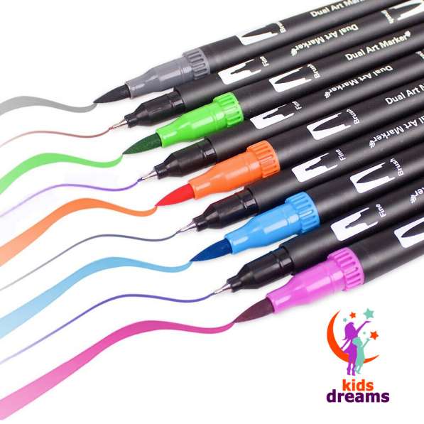 Dual Tip Brush Pens - 72 цветов в 