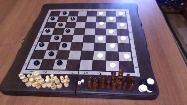 Шахматы шашки нарды три в одном в Симферополе фото 13