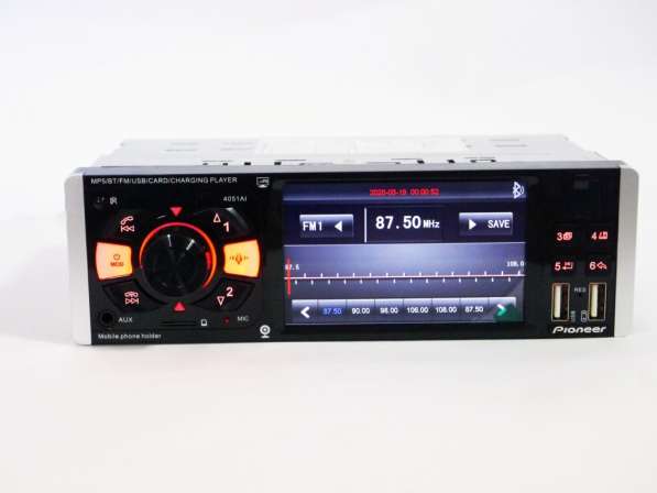 Автомагнитола Pioneer 4051AI MP5 / FM LCD 4.1" Bluetooth в фото 6