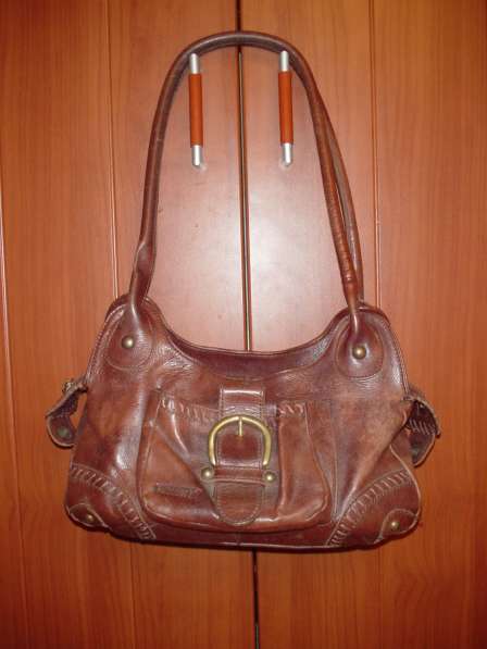 Брендовая женская сумка PIKOLINOS коричневая кожа хендмейд в Видном