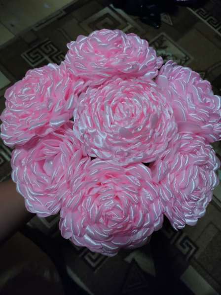 Розы из атласной ленты в Йошкар-Оле