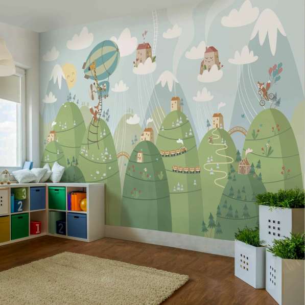 Роспись стен детской комнаты Picturi pereti camera de copii в фото 6