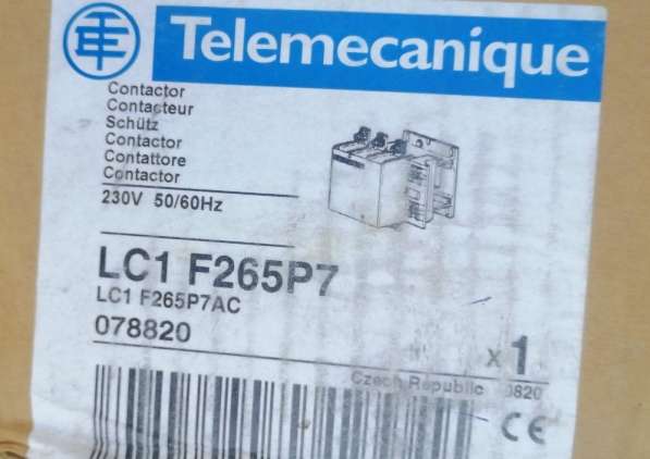 Контактор Telemecanique LC1 F265P7 265А 220v Чехия