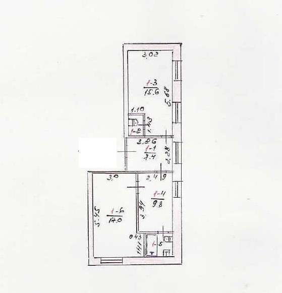 Продам двухкомнатную квартиру в г.Симферополь.realty_mapper2.living_space_squareЭтаж 1. в Симферополе