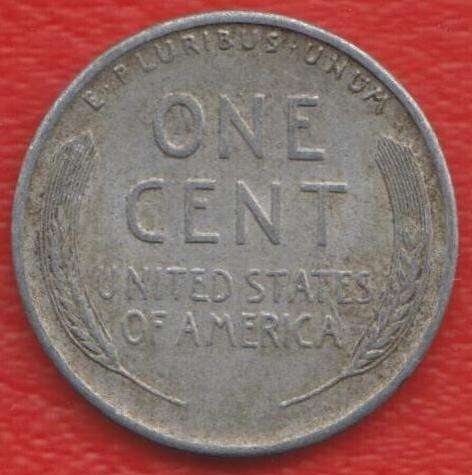 США 1 цент 1943 военный выпуск сталь цинк без знака мондвора