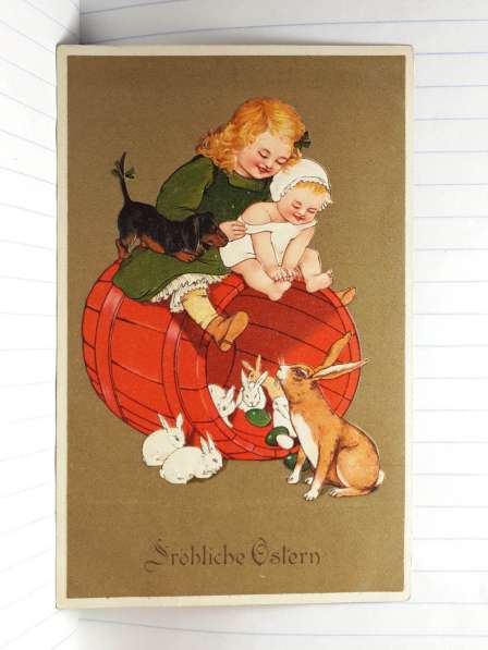Антикварные открытки на тему Рождества. Антикварный магазин в Санкт-Петербурге