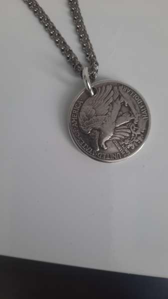 Продам цепь серебро с монетой в Тюмени фото 3
