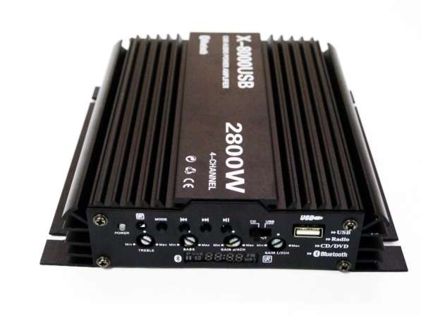 Усилитель X-8000USB Bluetooth, USB,FM,MP3! 2800W 4х канальны в 