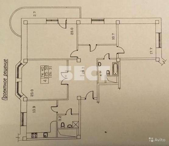 Продам четырехкомнатную квартиру в г.Реутов. Жилая площадь 125,20 кв.м. Дом монолитный. Есть балкон. в Реутове фото 17