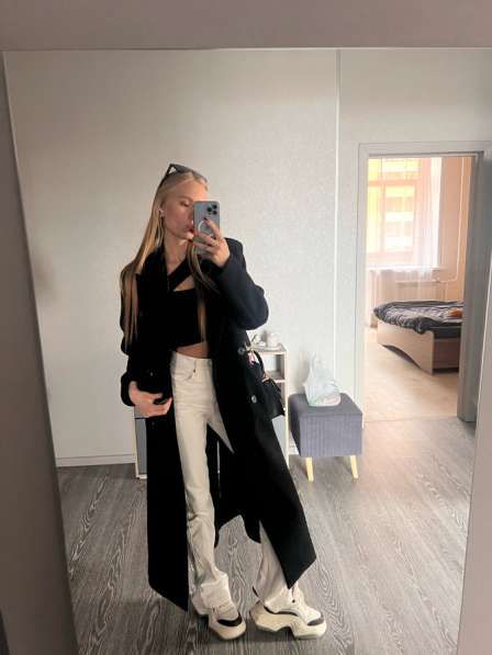 Пальто черное