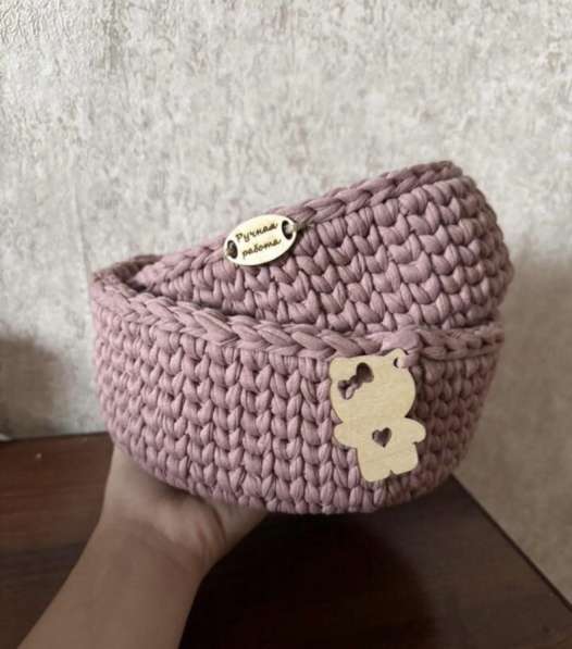 Вязаные корзинки в Абакане фото 3