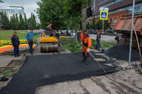 Асфальтирование Ногинск, укладка асфальтовой крошки в Ногинске фото 4