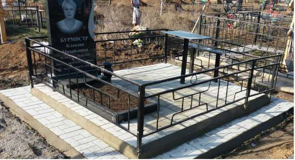 Благоустройство могильных участков в фото 10