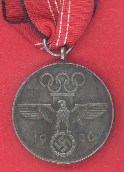 Германия 3 рейх Немецкая памятная олимпийская медаль 1936 г в Орле фото 13