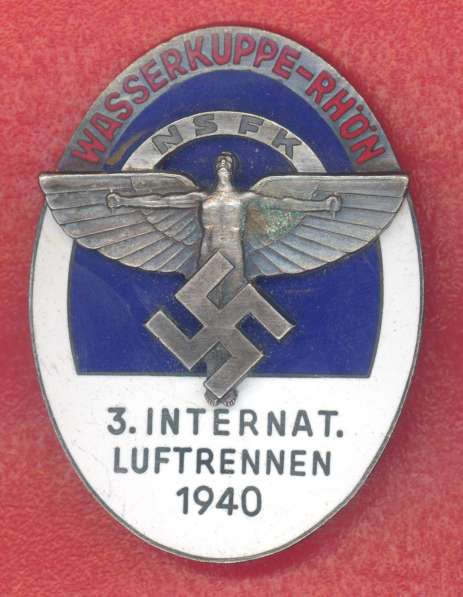 Германия 3 рейх знак 3 международные авиагонки NSFK 1940 г в Орле фото 7