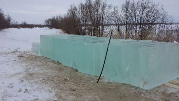 Природный лед для ледового городка, ледовой скульптуры в Кирове фото 5