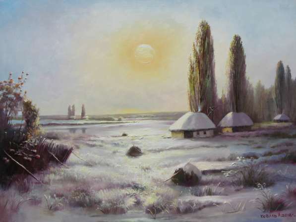 Украинский хутор зимой в 