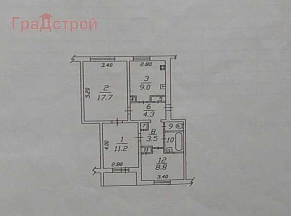 Продам трехкомнатную квартиру в Вологда.Жилая площадь 63,10 кв.м.Дом панельный.Есть Балкон.