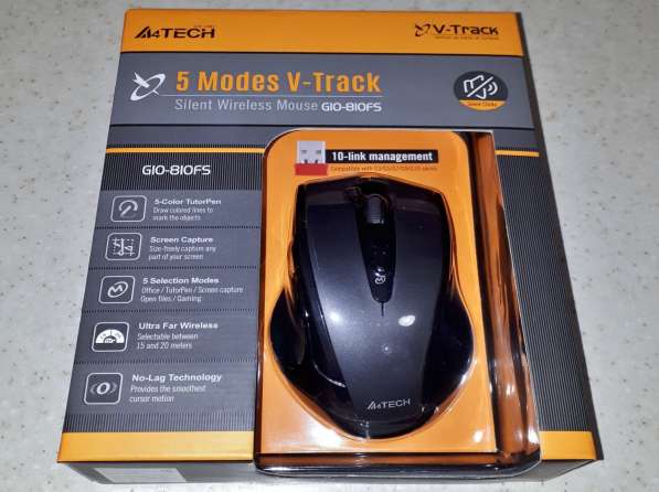 Мышь A4tech V-Track G10-810FS беспроводная