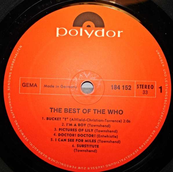 Пластинка виниловая The Who - The Best Of The Who в Санкт-Петербурге