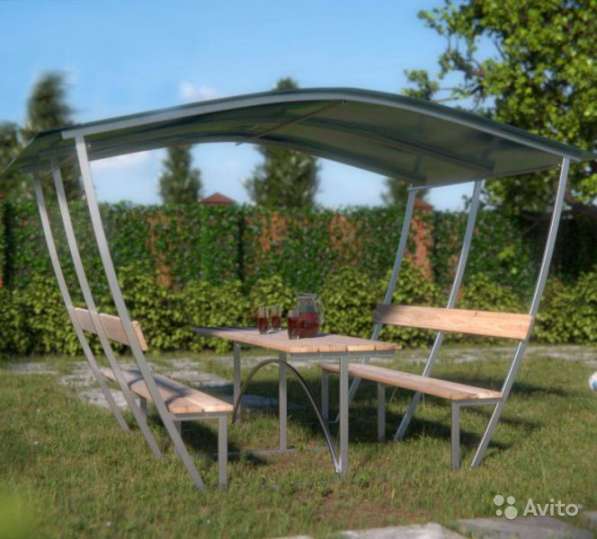 Новые садовые беседки со столиком и лавкой в Чехове фото 3