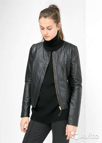 Куртка бомбер MANGO Натуральная кожа в Краснодаре