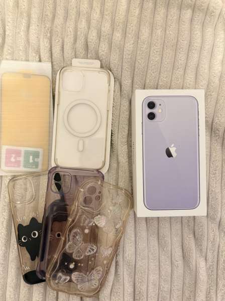 IPhone 11 фиолетовый 128 ГБ в Санкт-Петербурге