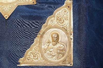 Серебряные накладки для Евангелия. 19 в. мастер Виктор Аарне, Фабе в Санкт-Петербурге фото 3
