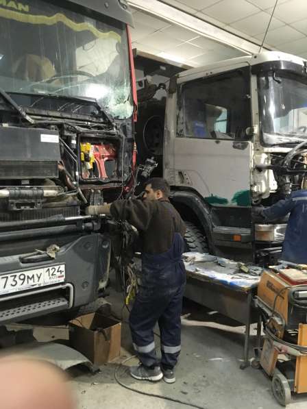 Кузовной ремонт кабин спецтехники в Красноярске фото 8