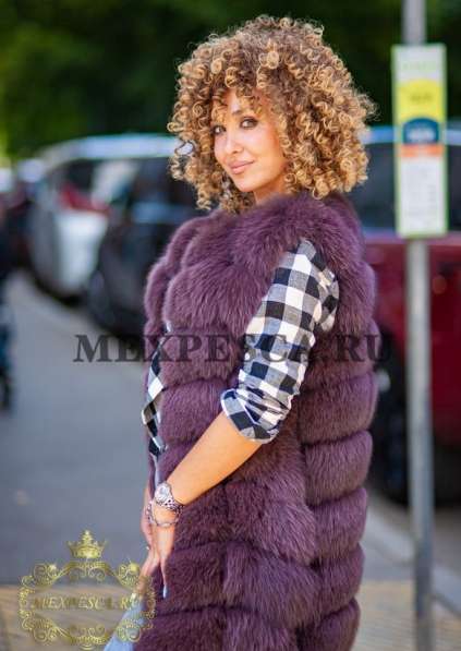 Песцовая жилетка в Москве фото 7