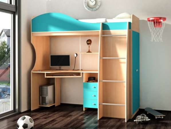 Кровать кабинет для подростков