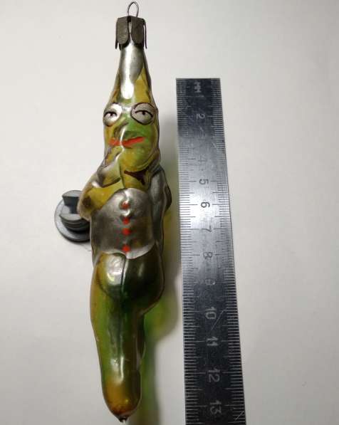 Елочная игрушка Адвокат Горошек из сказки Чиполлино СССР в Магнитогорске