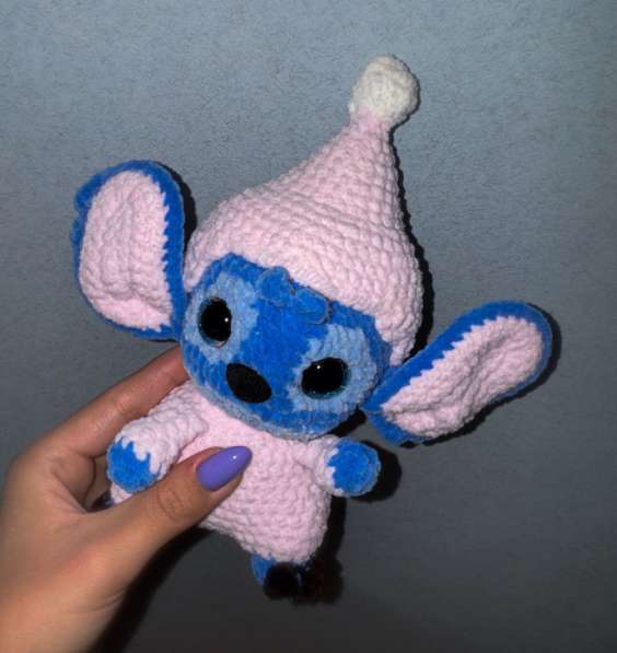 Вязаная плюшевая игрушка Стич