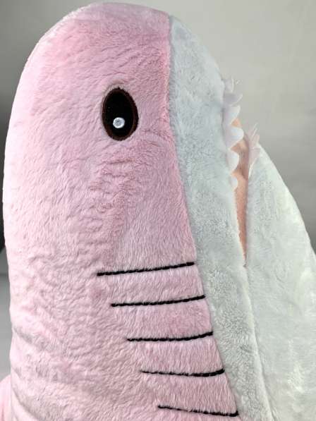 Новая мягкая игрушка розовая акула 100 см в Москве