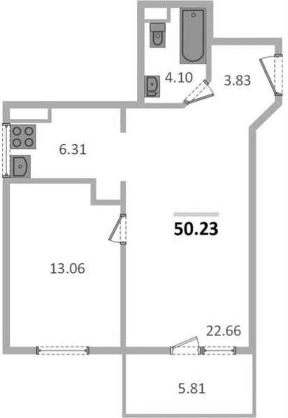 Продам однокомнатную квартиру в Санкт-Петербург.Жилая площадь 50,23 кв.м.Этаж 6.Дом монолитный.