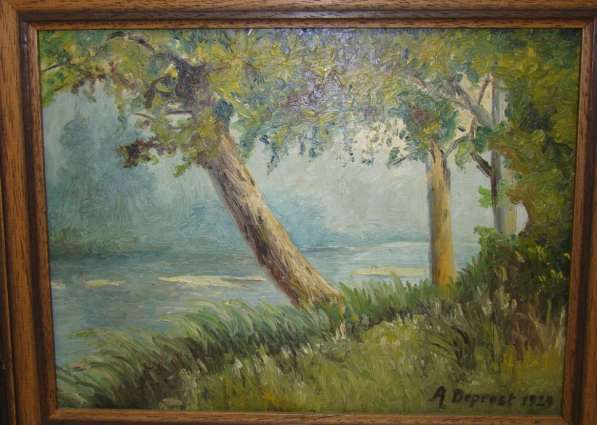 Картина старинная пейзаж (W596) в Москве фото 6