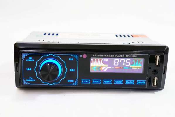 Автомагнитола Pioneer 3888 ISO - 2хUSB, Bluetooth, FM в 