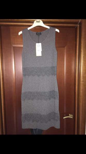 Платье новое Luisa Spagnolli М 46 серое шерсти Ангора футля