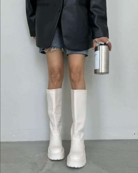 Сапоги Трубы Высокие Демисезонные