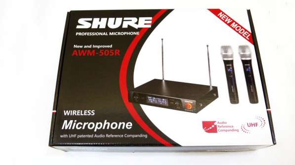 Радиосистема Shure AWM-505R база 2 радиомикрофона в 