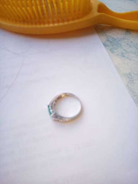 Кольцо серебряное с бериллом